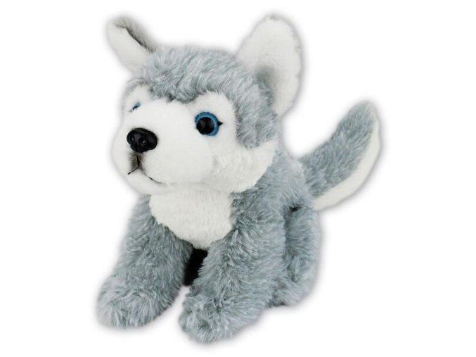 Câine de pluș - husky 20 cm