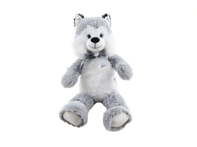 Câine de pluș husky 55 cm - jucării de pluș