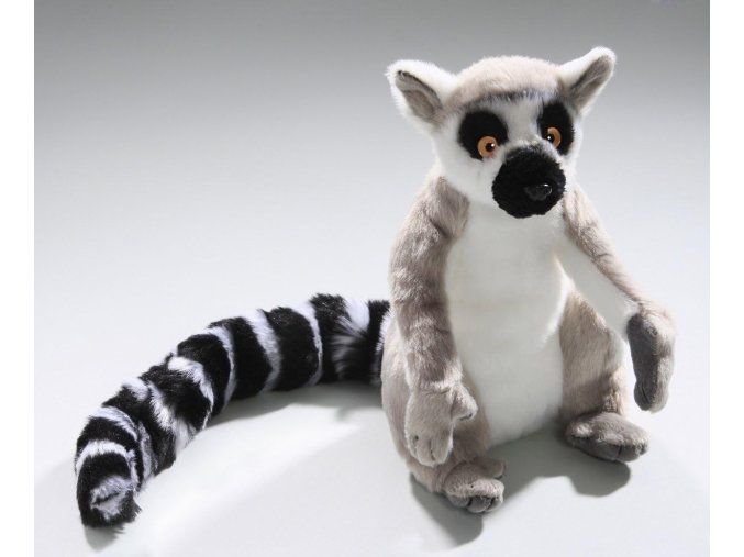 Lemur cu coadă inelată de pluș 21 cm - jucării de pluș