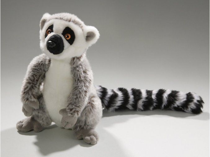 Lemur cu coadă inelată de pluș 21 cm - jucării de pluș