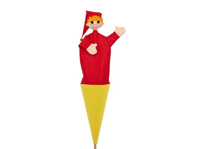 Clovn 54 cm 3 în 1, marionetă conică