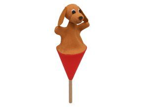 Câine 19 cm, marionetă conică