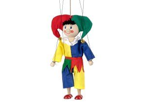 Păpușă din lemn, 20 cm