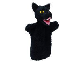 Lupul negru 28 cm, marionetă