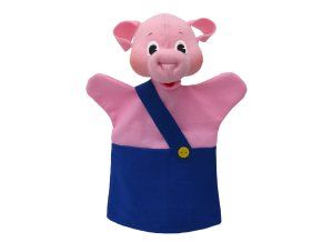 Purceluș 26 cm albastru, marionetă