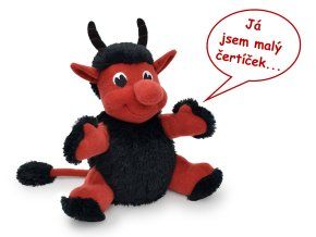 Diavolul Hubert 23 cm, jucărie de pluș vorbitoare