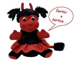 Berta Diavolul 23 cm, jucărie de pluș vorbitoare