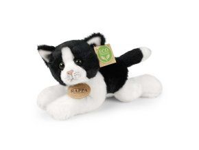 Pisică de pluș alb-negru 23 cm