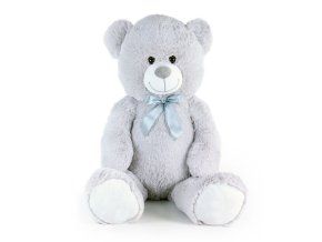 Ursuleț de pluș mare cu etichetă Hugo 80 cm