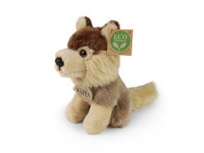 Lup de pluș șezând 16 cm