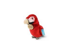Papagal de pluș macaw roșu 15 cm