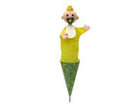 Păpușă 55 cm 3 în 1, con