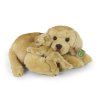 Câine Golden Retriever de pluș cu cățeluș 32 cm