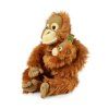 Orangutan de pluș cu pui 28 cm