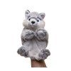 Câine husky de pluș, marionetă 25 cm