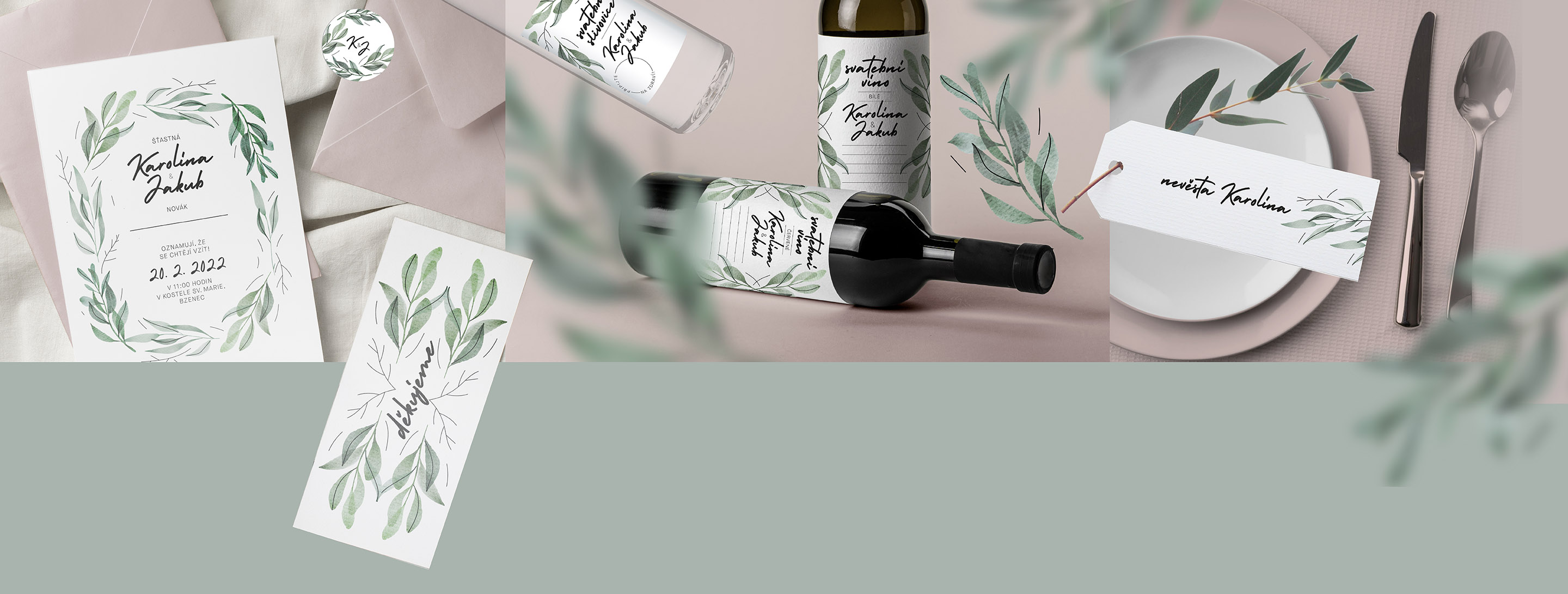 svatební oznámení - hnízdečko lásky