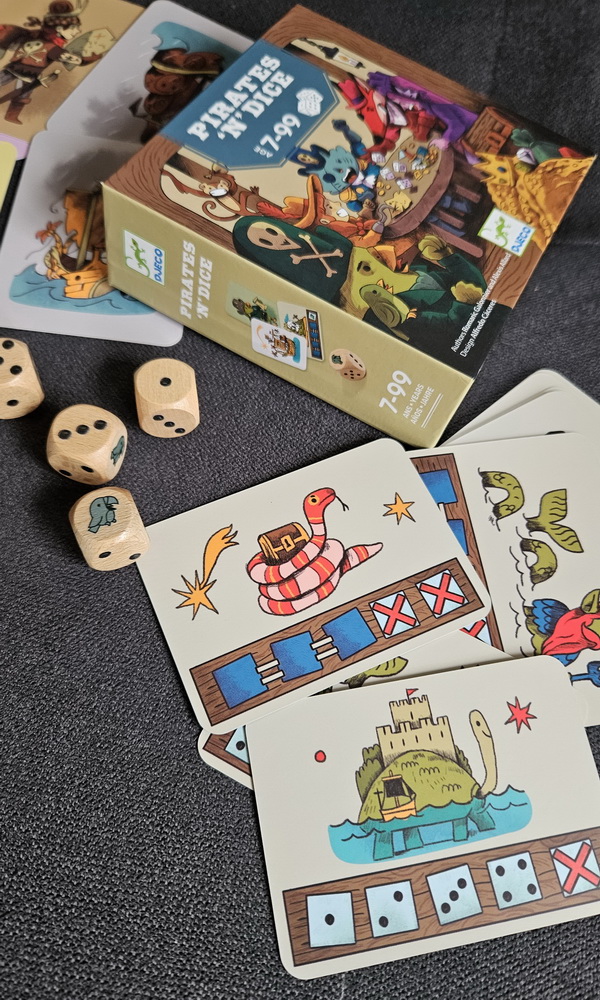 Djeco Piráti – recenzia stolová hra s kockami pre deti i dospelých