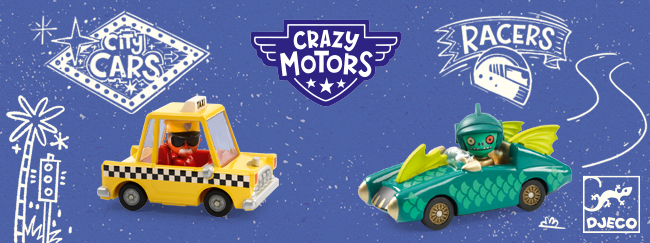 Crazy Motors Djeco: Kovové autíčka plné fantázie pre chlapcov aj dievčatá