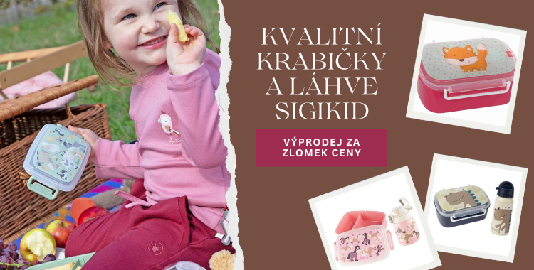 Výprodej Sigikid - krabičky a láhve na pití