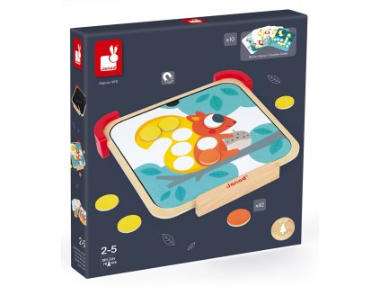 J05321 Janod Dřevěná magnetická hra Učíme se barvy