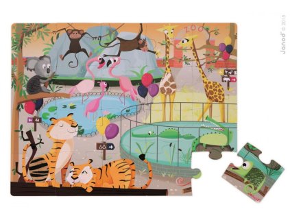 J02774 Janod Hmatové puzzle Zoologická zahrada
