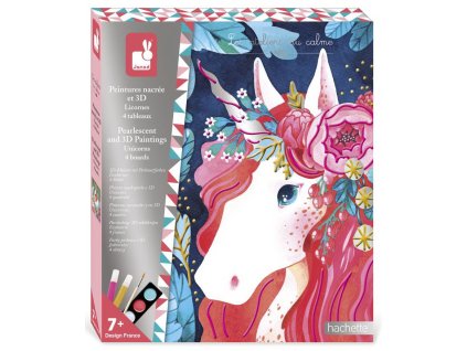 J07951 Janod Kreativní sada 3D Malování - Jednorožci