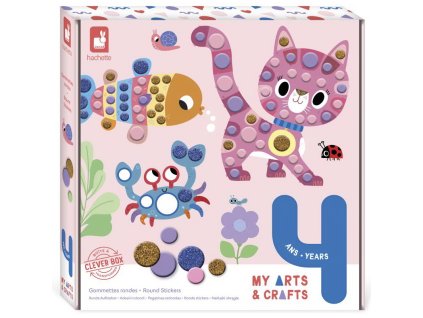 J07742 Janod Kreativní sada My arts and crafts Nalepování Kulaté tvary