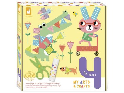 J07743 Janod Kreativní sada My arts and crafts Stříhání a nalepování