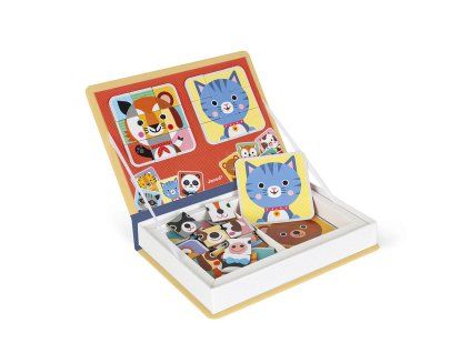 J02587 Janod Magnetibook Zvířata puzzle