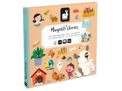 J05457 Janod Magnetistories Domácí mazlíčci