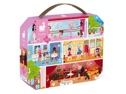 J02616 Janod Puzzle Taneční akademie - Škola baletu