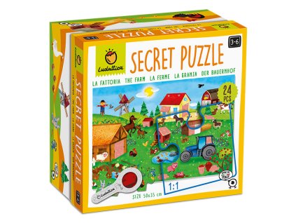 L20293 Ludattica Puzzle XXL tajemství s lupou - Farma