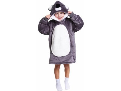 20-CH304 Noxxiez Hřejivá televizní mikinová deka s kapucí pro děti 3-6 let - Koala