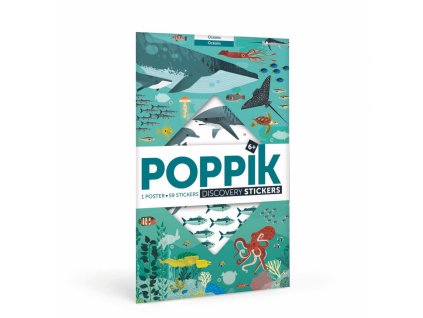 DIS002 Poppik Naučný samolepkový plakát Oceán