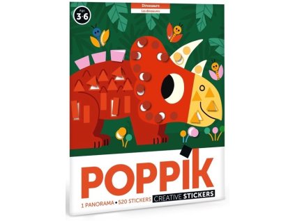 MAT017 Poppik Samolepkové panorama - Dinosauři