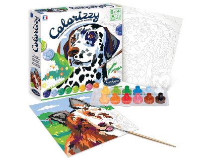 SSP4510 SentoSphere Malování podle čísel Colorizzy - Psi