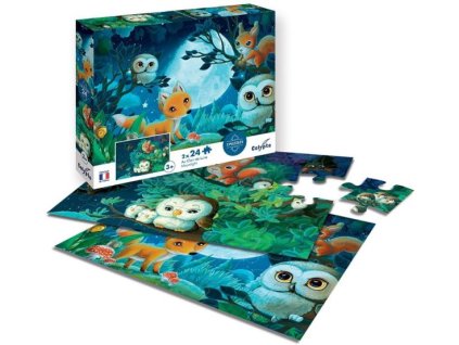 SSP7701 SentoSphere Puzzle Za měsíčního svitu 2x24 kusů