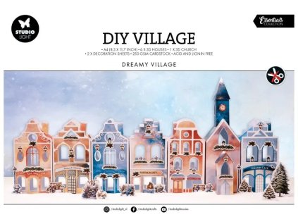 SL-ES-DCPP238 Studio Light Kreativní sada DIY Vánoční vesnička - Snová