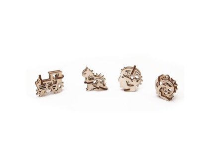 UG70007 Ugears Mechanická 3D stavebnice - U fidget Přívěsky