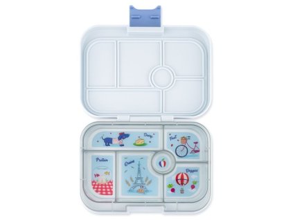 YO110 Yumbox Krabička na svačinu - svačinový box Original - Hazy Grey Paris Tray