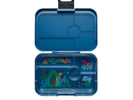 YO130 Yumbox Krabička na svačinu - svačinový box XL Tapas 5 - Monte Carlo Blue Jungle