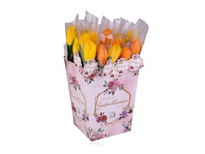 SAL3558040 Salsa Mýdlový květ tulipánu na stonku, žlutá a oranžová