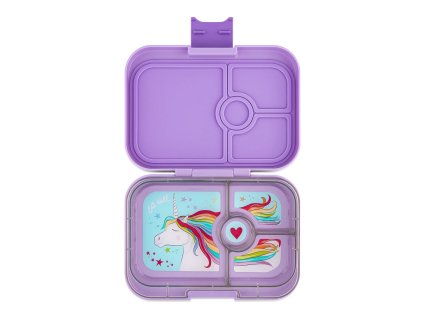 YP4 LAVANDEU Yumbox Krabička na svačinu - svačinový box Panino - Lavande Purple Unicorn