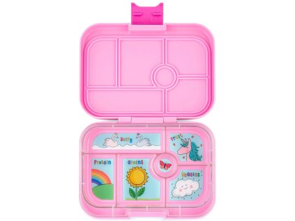 YO6 power Yumbox Krabička na svačinu - svačinový box Original - Power Pink Unicorn