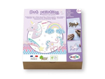 85482 AladinE Kreativní sada Tečkování - Jednorožci