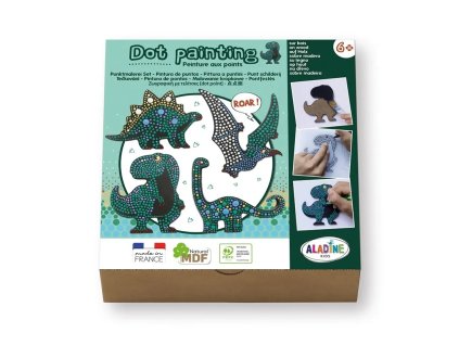 ALA85479 AladinE Kreativní sada Tečkování - Dinosauři
