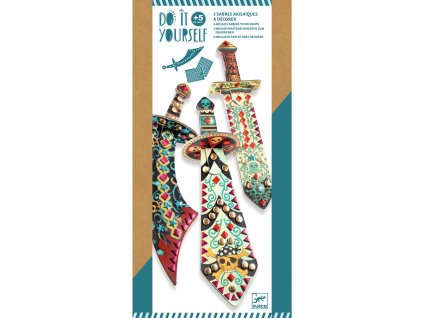 DJ09950 Djeco DIY třpytivé meče pro rytíře