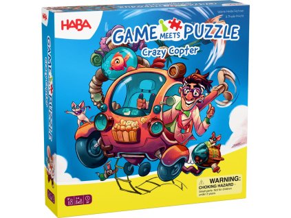 H2012215002 Haba Bláznivý vrtulník - hra a puzzle 2v1