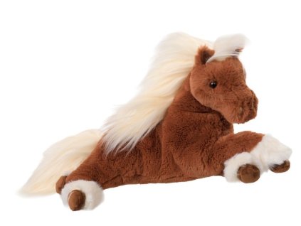 24144 Bukowski Plyšový koník Mahogny hnědý s bílou hřívou