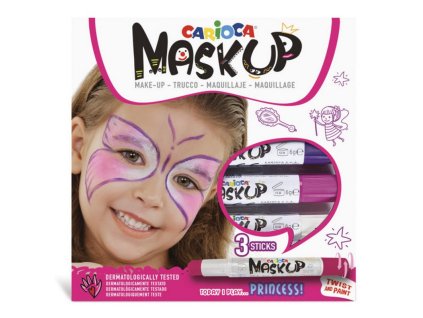 C30498 Carioca Mask Up barvy na obličej Princess 3 ks